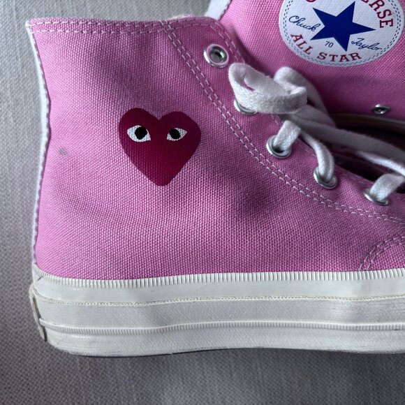 Comme des garçons x Converse Chuck 70 Heart High Top - M sz 6 - Picture 5 of 12
